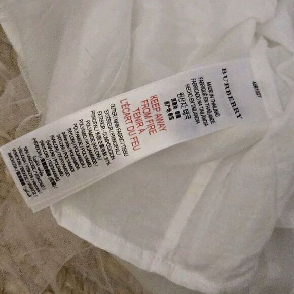 BURBERRY Baby Tulle Dress Ivory Size 3months - Picture 6 of 10